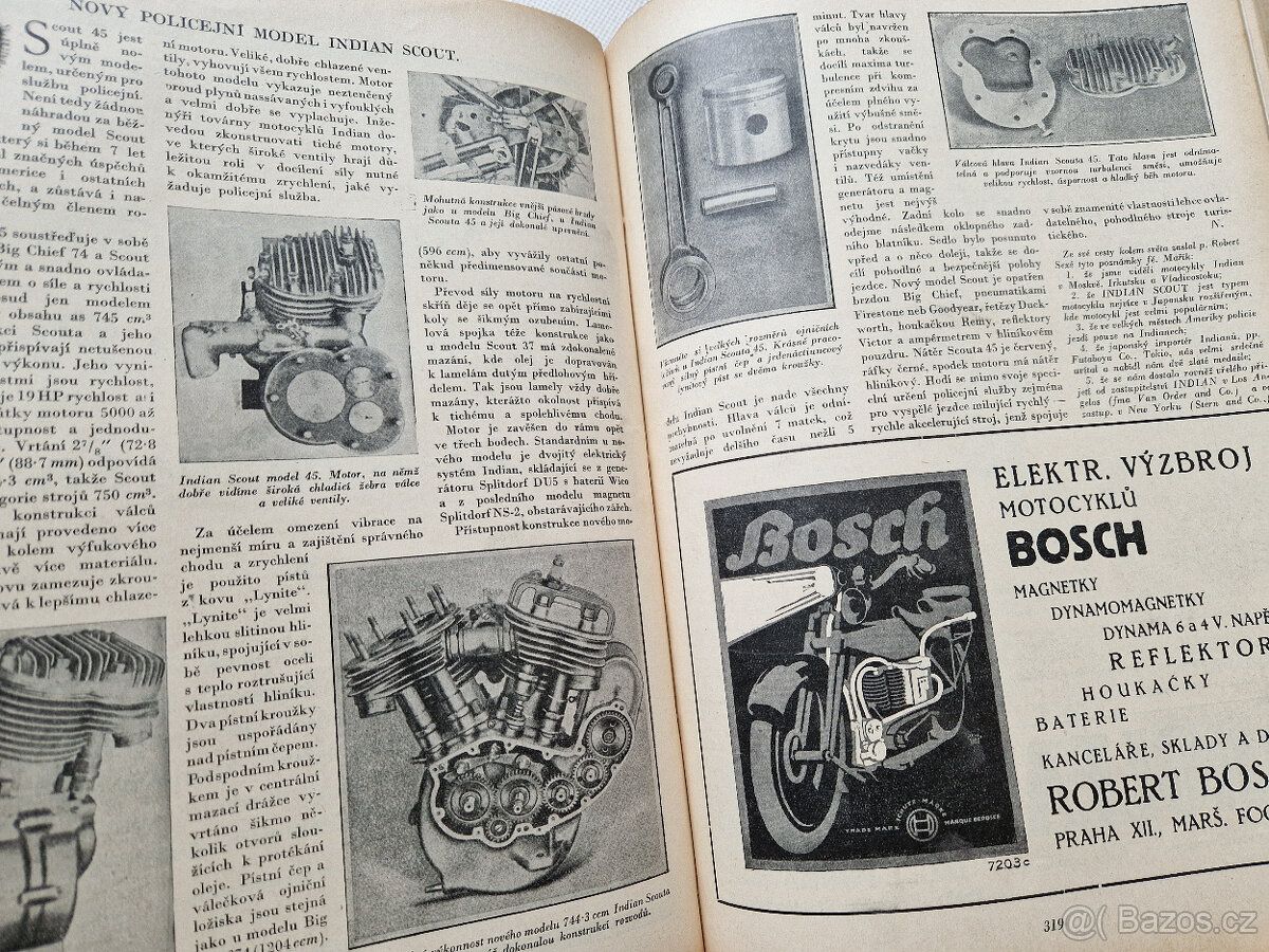 Svázaný ročník VI. časopis Motor (Motocykl) 1927 veteráni - 18