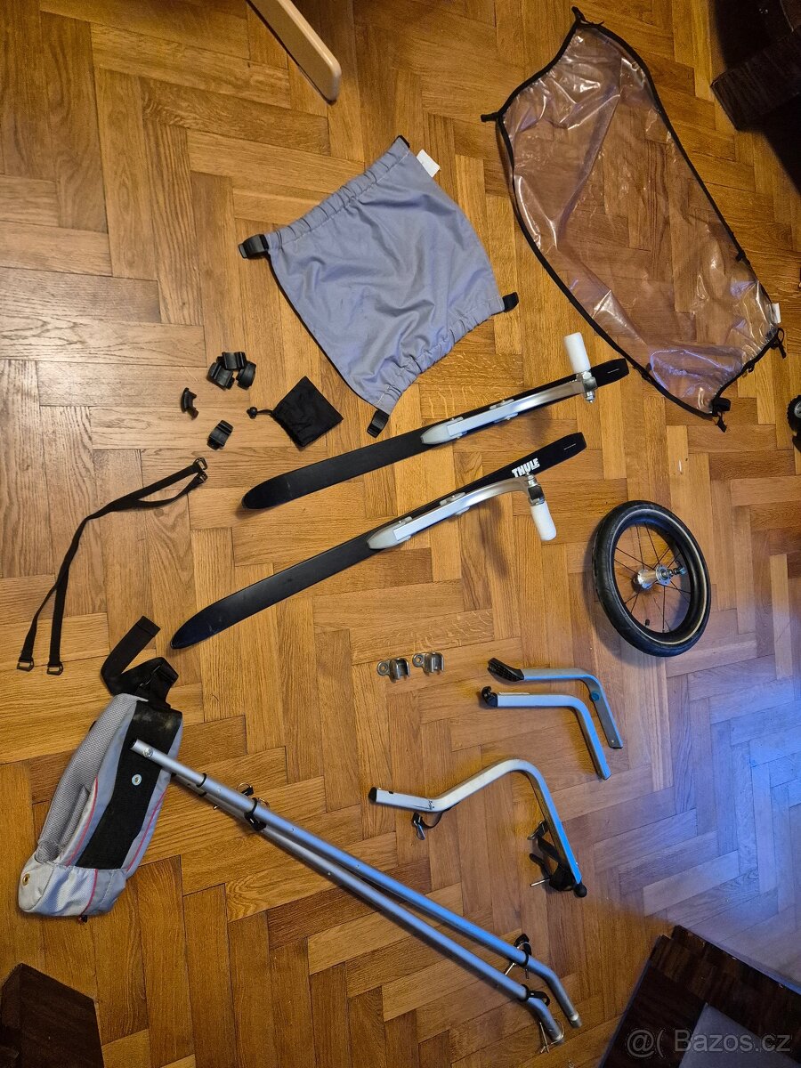Thule chariot cross double + jogging set + ski set - 18