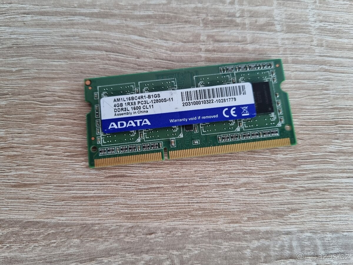 Operační paměť 4GB DDR3L 1600MHz, So-dimm - 18