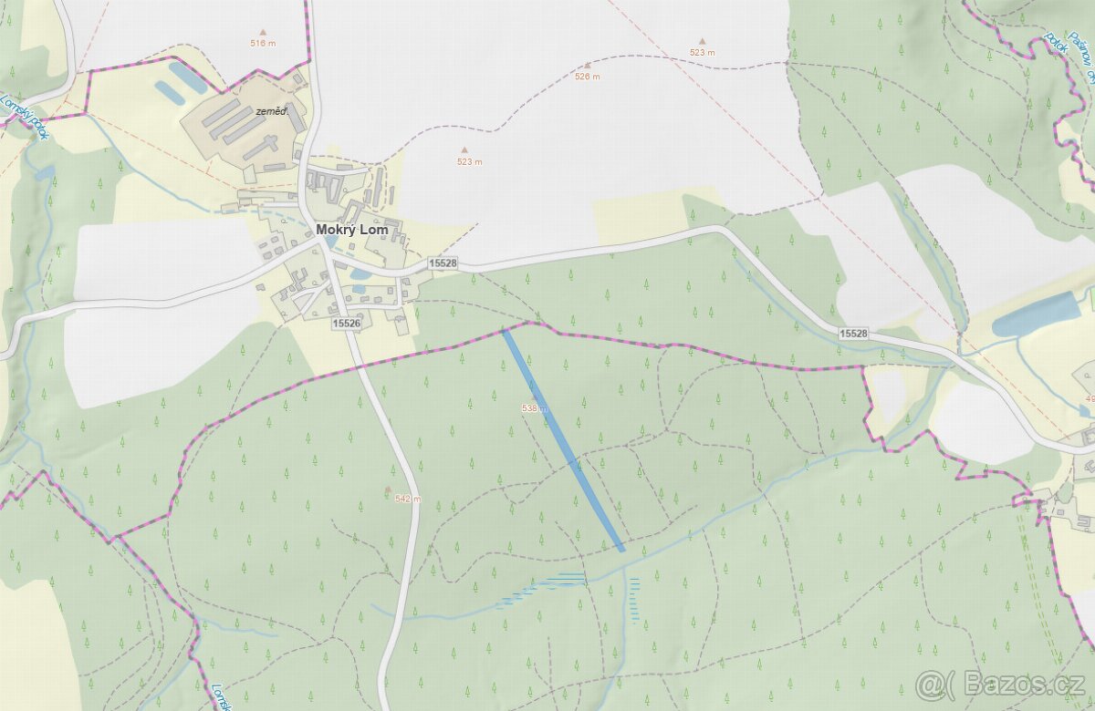 Prodám lesní pozemek v k.ú. Ločenice, p.č. 810 - 18