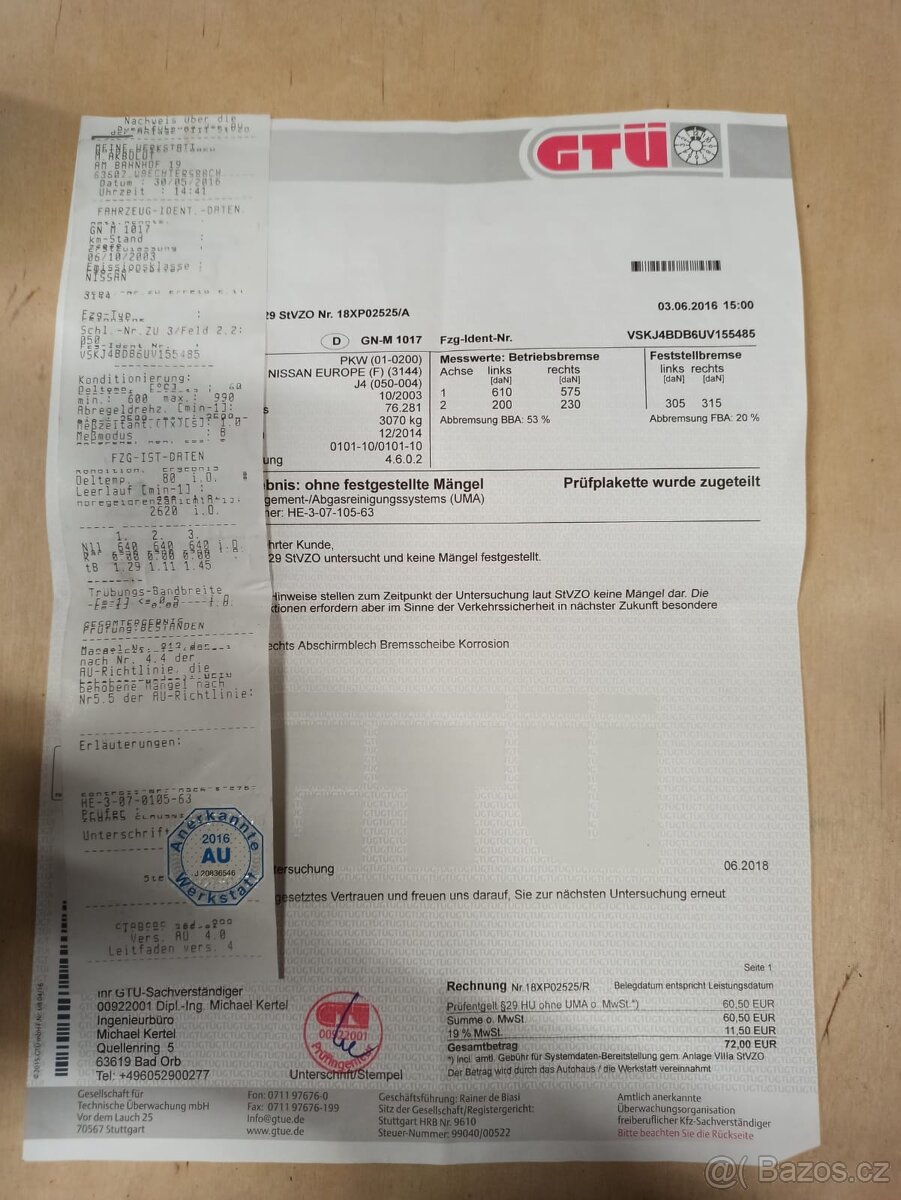 NISSAN PRIMASTAR (TRAFIC VIVARO) 2.5DCI LONG MOD.2004 - 18