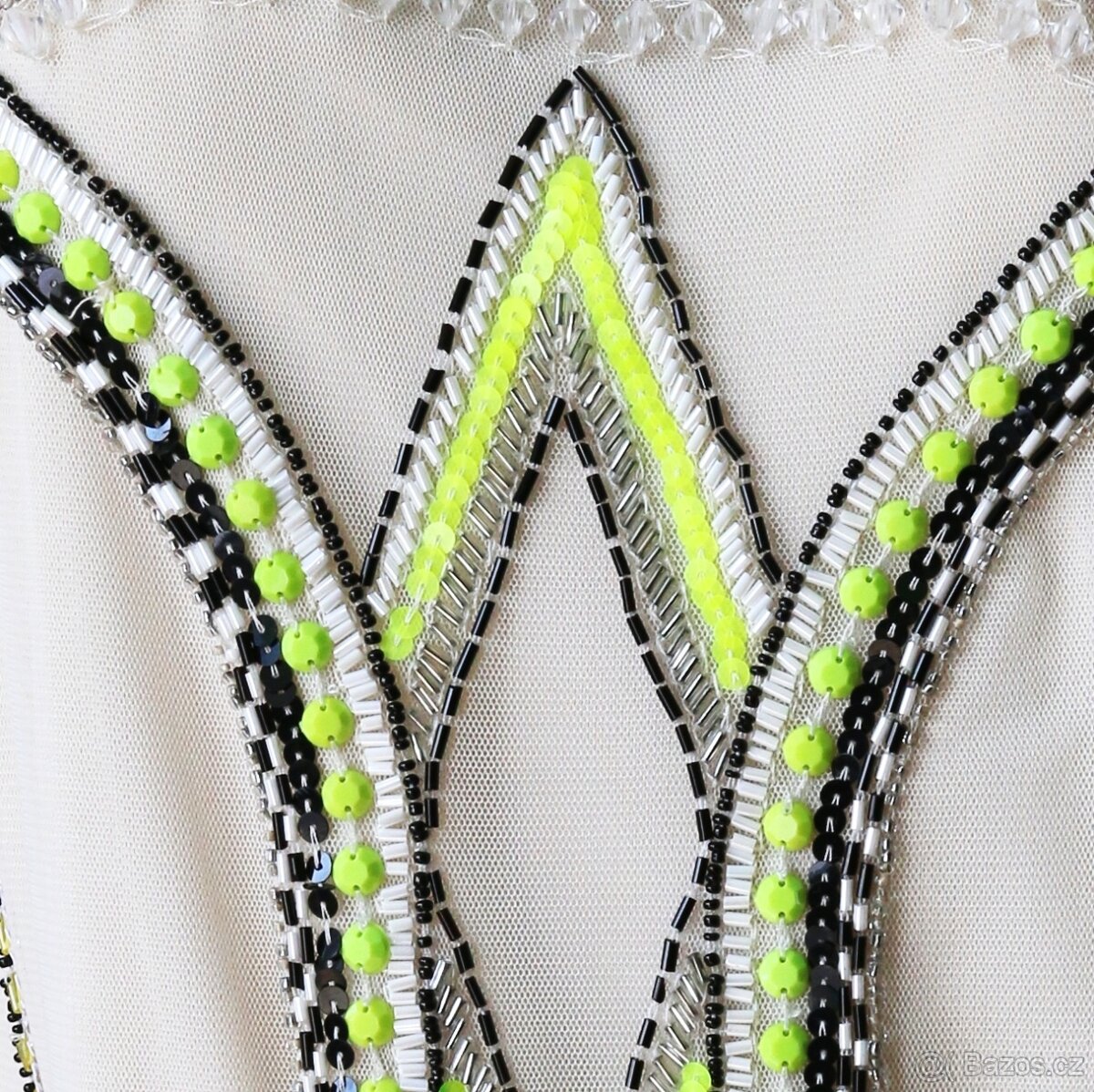 Nové smetanové šaty s korálky Miss Selfridge vel.44 - 18