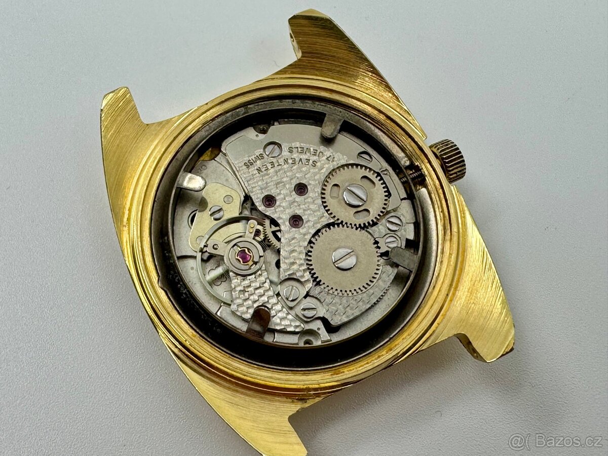 TRADITION SWISS - pozlacené, 17 jewels, TOP - 18