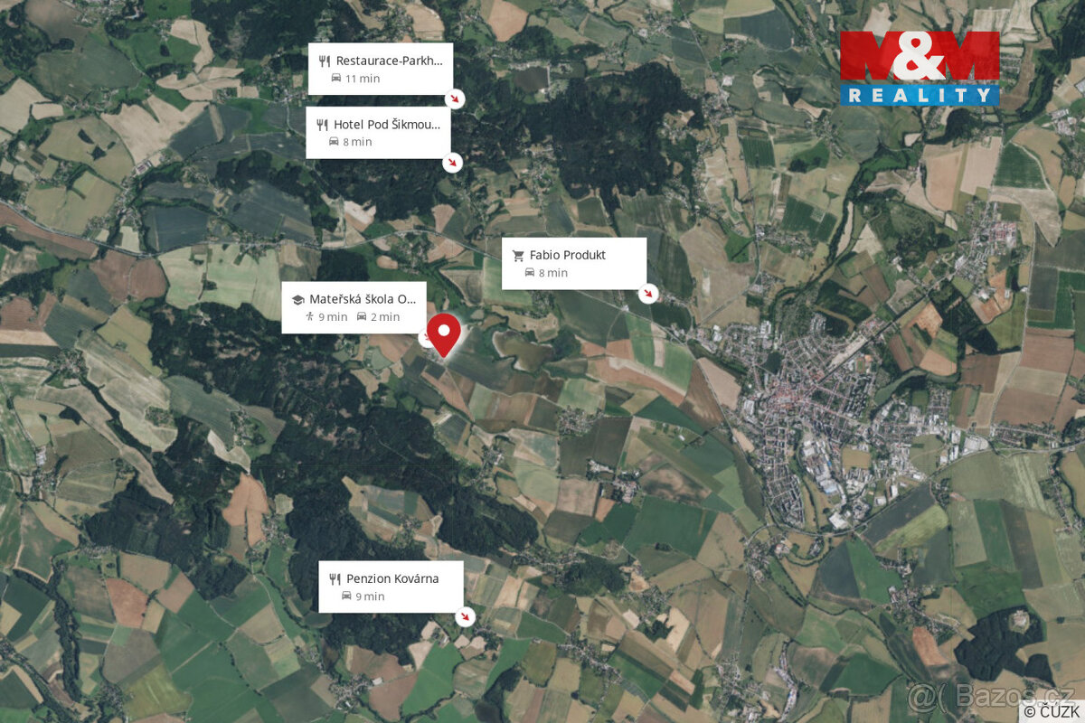 Prodej pozemku k bydlení, 1301 m², Ostružno - 18