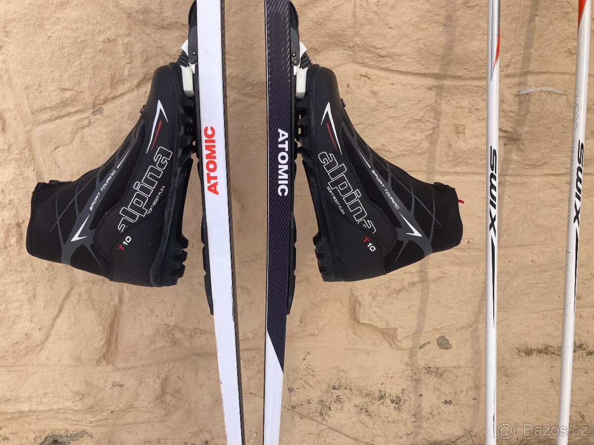 Bězkařský set lyže 200 hůlky 145 boty 41 - 18