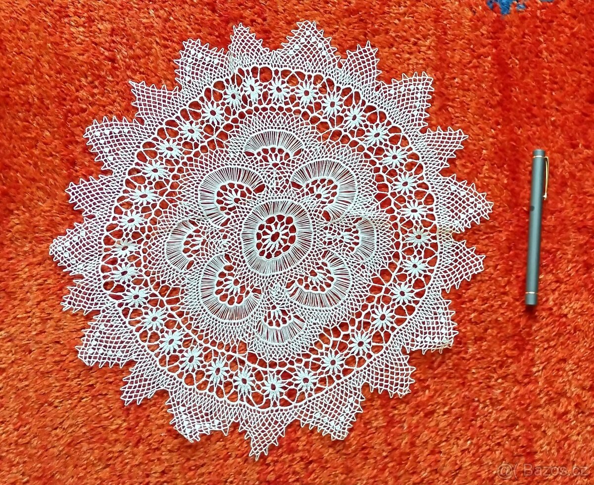 Retro dečky krajkové - háčkované či paličkované - 18