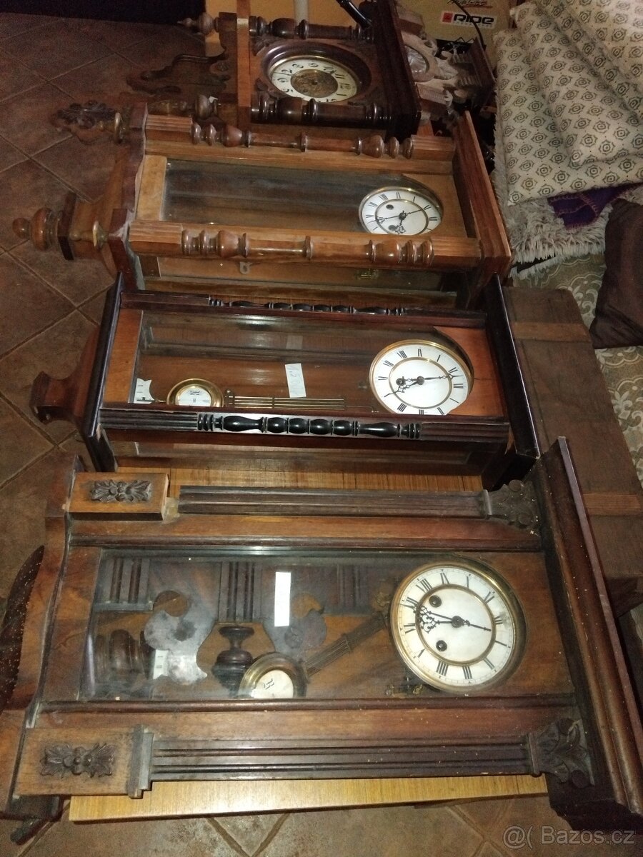 Starožitné hodiny 4 kusy. - 18