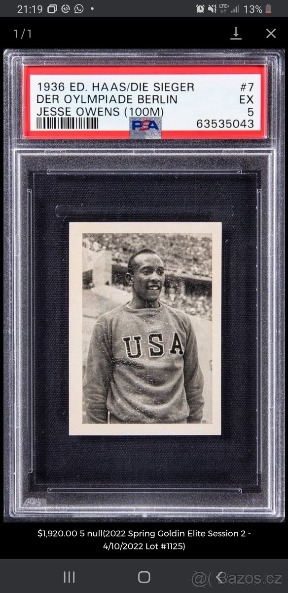 Raritní kompletní Olympijské album Berlin 1936 - 18