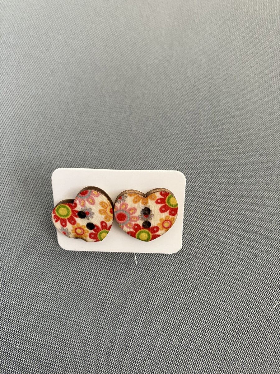 Drevene puzetove nausnice - 18