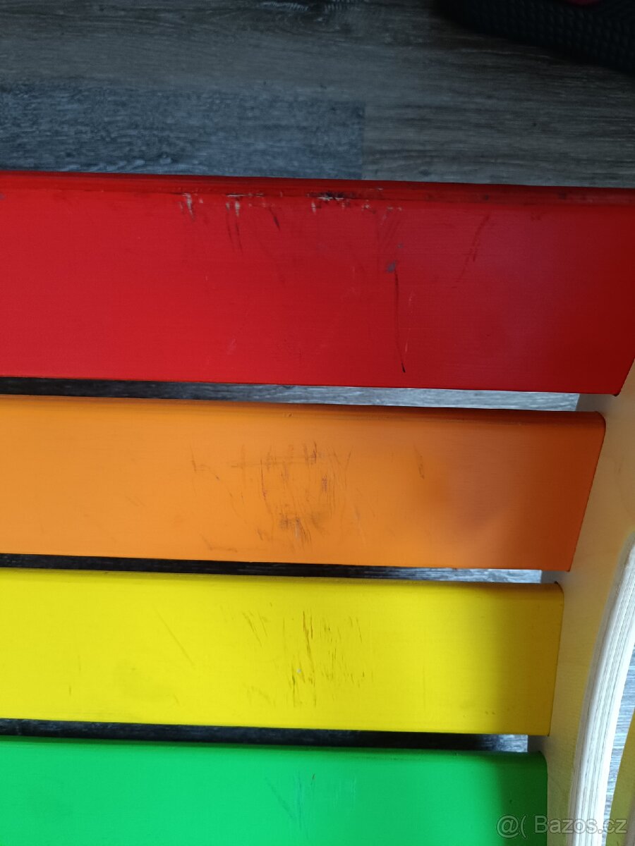 Duhová dřevěná houpačka Swing - 18