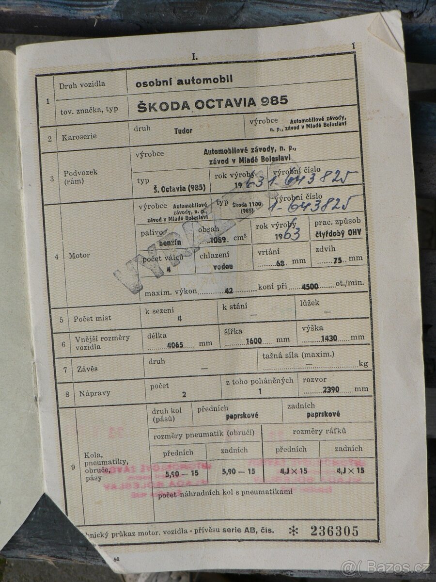 Škoda Octavia 985 r.v. 1963 1089ccm - 18
