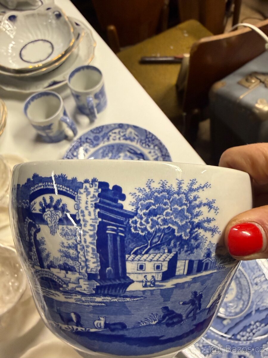 Vintage Spode Blue Italy - 18
