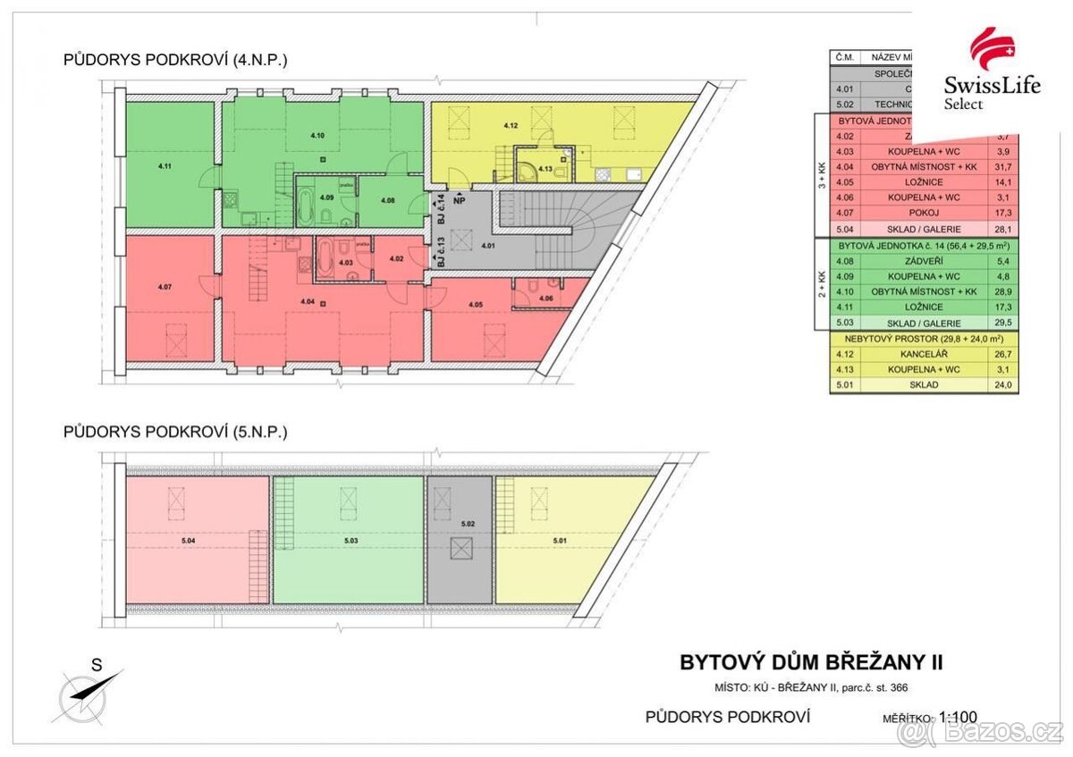 Prodej bytu 3+kk 85 m2, Břežany II - 18