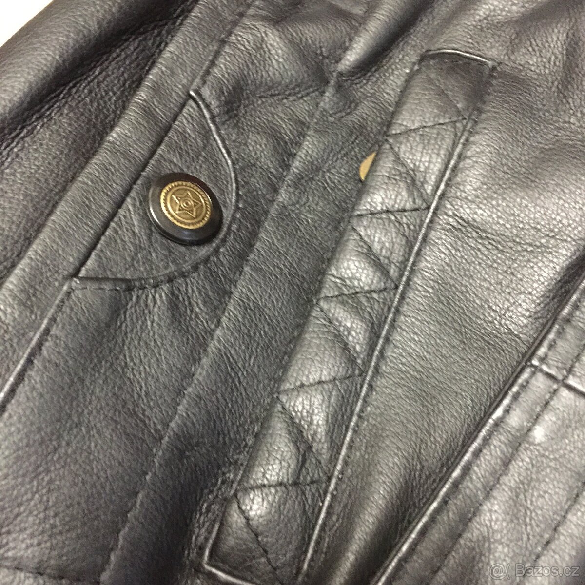 Retro bunda a vesta kožená nenošená luxusní Top stav - 18