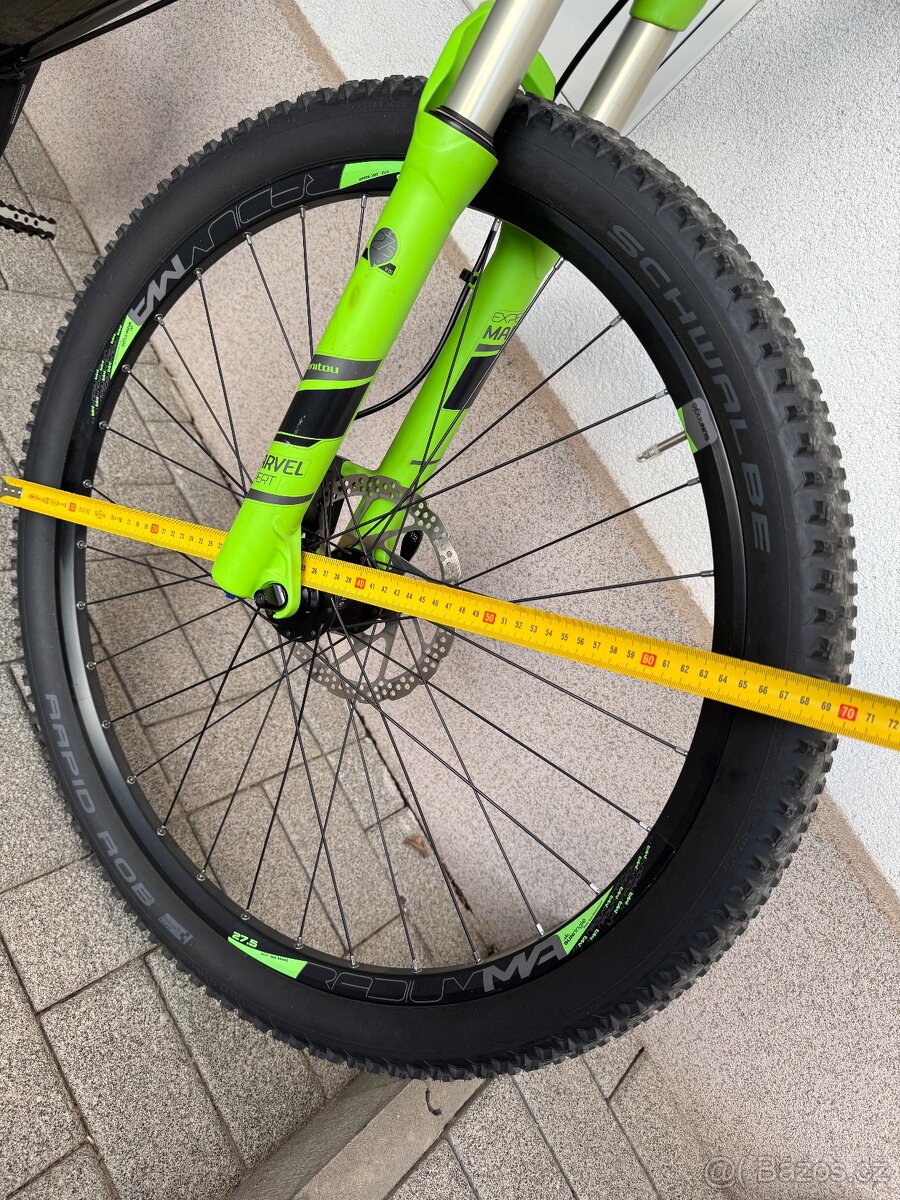 CUBE REACTION 27,5 lehčené 11,85Kg, CARBON, TOP STAV - 18