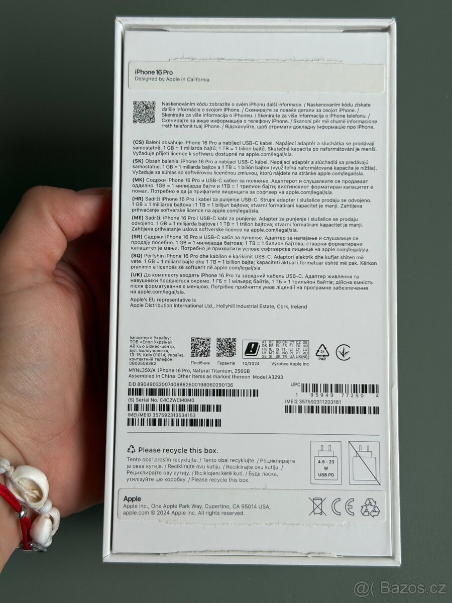 iPhone 16 PRO 256GB Natural Titanium - 18