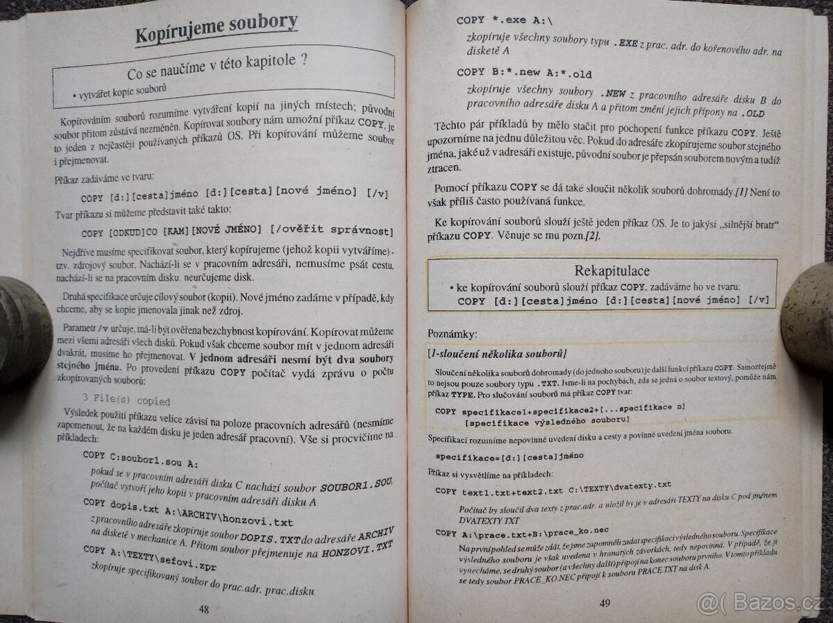 Počítačové učebnice 1. pol. 90. MS-DOS sestavy - 18