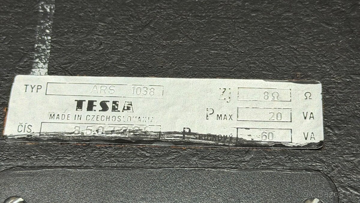 TESLA repro boxy ARS 1038 - korpusy + vyhybky - 18