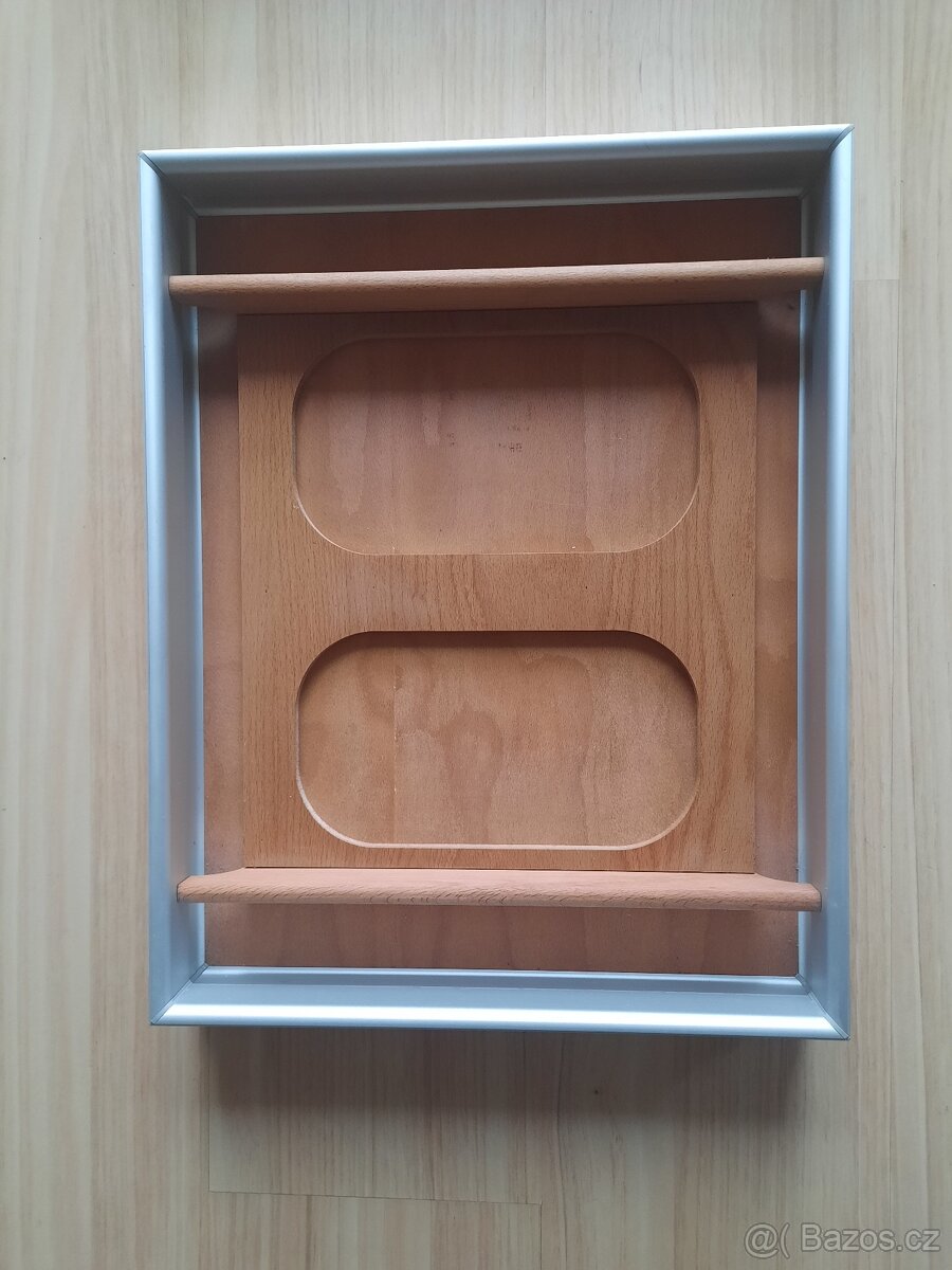 Luxusní organizér-příborník dřevo/ hliník Nové - 18