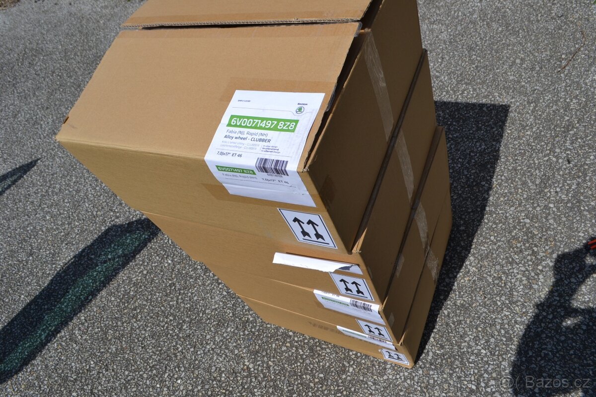 Škoda Rapid, Fabia 3, O1 RS -Nové 17 orig. alu Škoda - 18