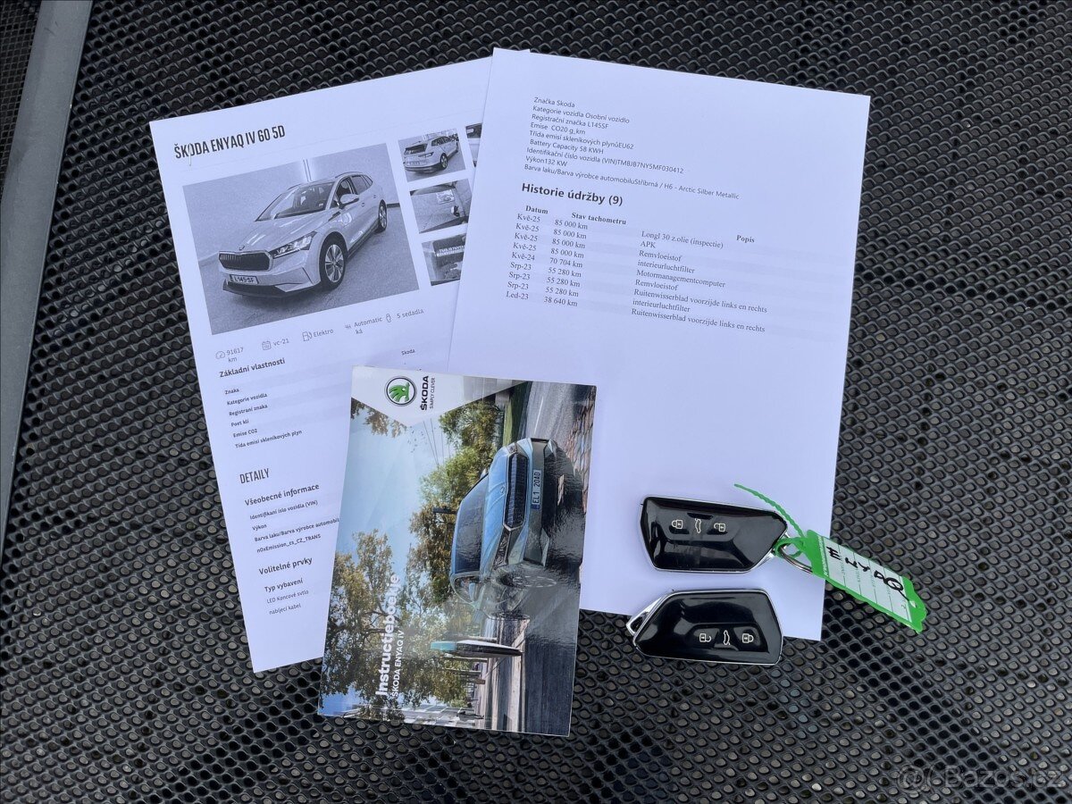ŠKODA ENYAQ IV60,132KW/SOH 92%,vč.DPH,LED,Navi,Temp - 18