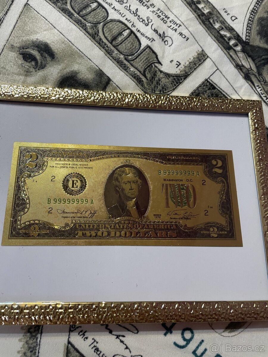 Zlatá bankovka 100 $ - 18