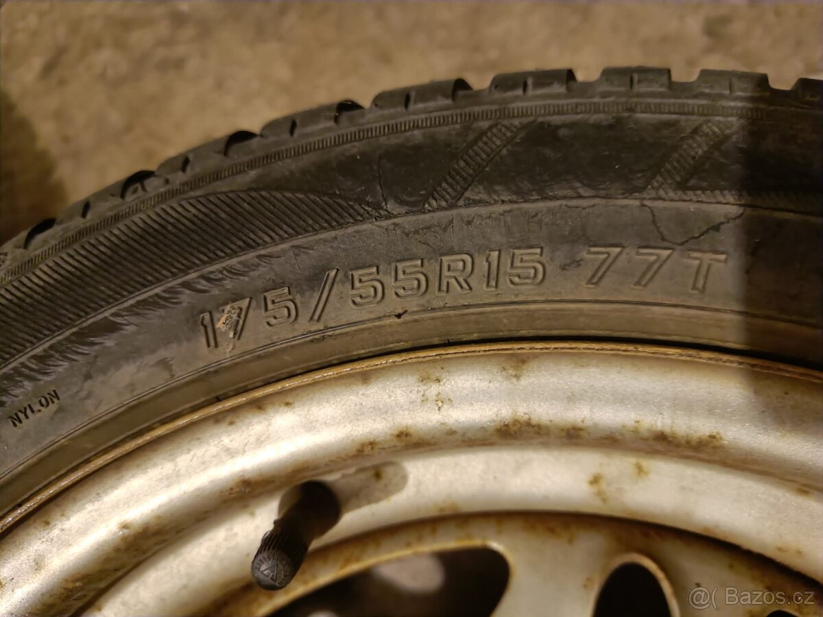 Plechové disky 15" 3x112 Smart ForTwo II zimní pneumatiky - 18