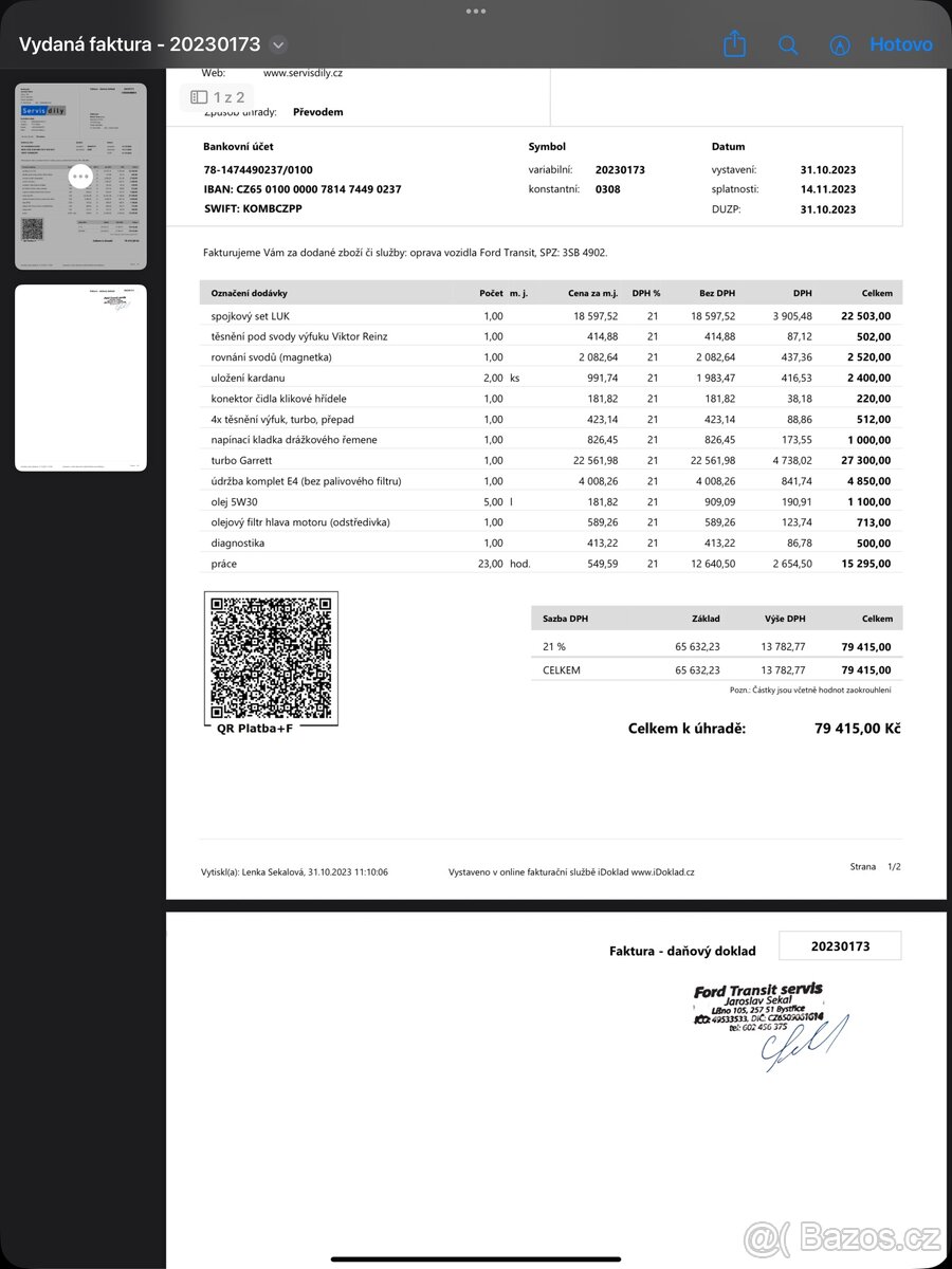 Prodám Ford Transit 3,2 147 - 18