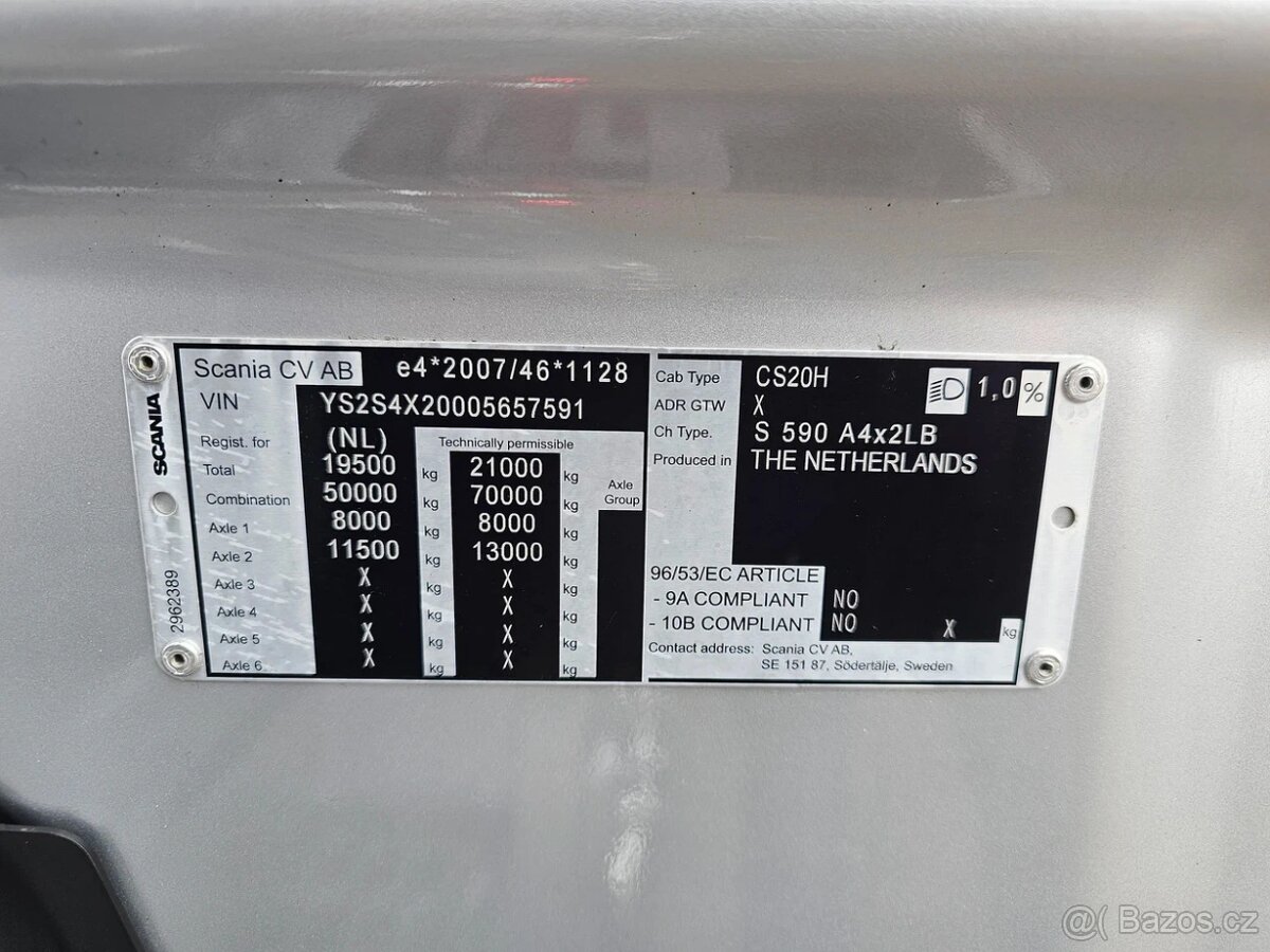 Scania S590 V8 4x2 / Full air / 219tkm - 18