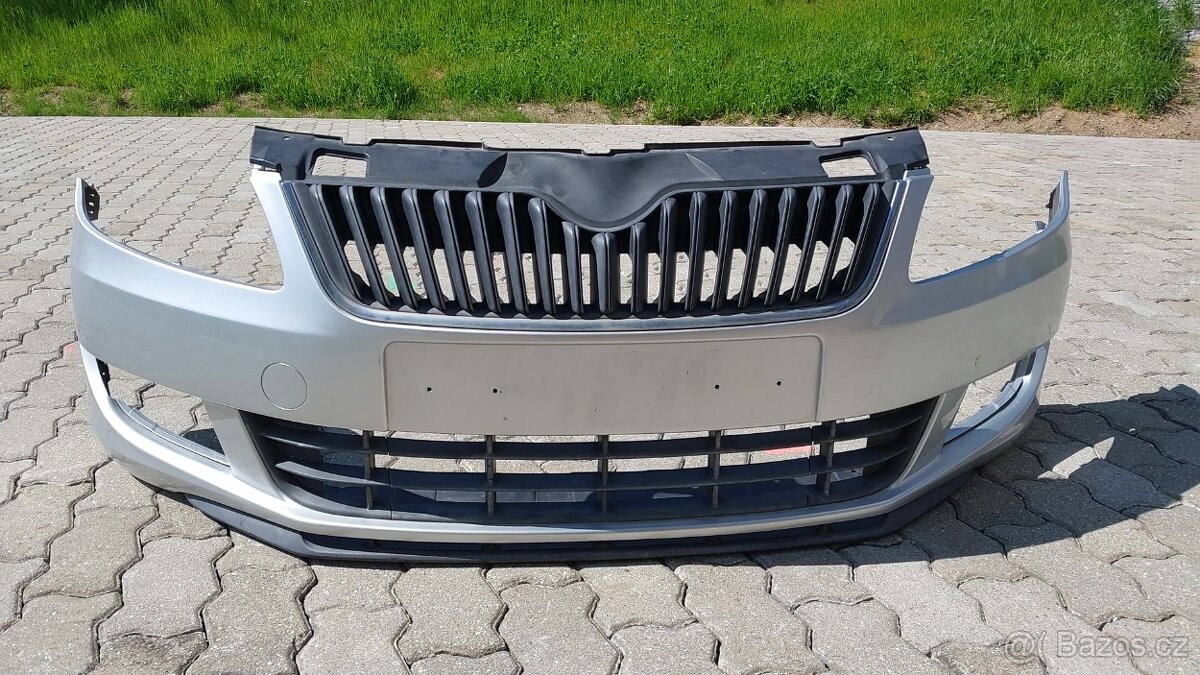 Škoda Fabia 2 – Nárazník přední stribrný 9156 Facelift - 18