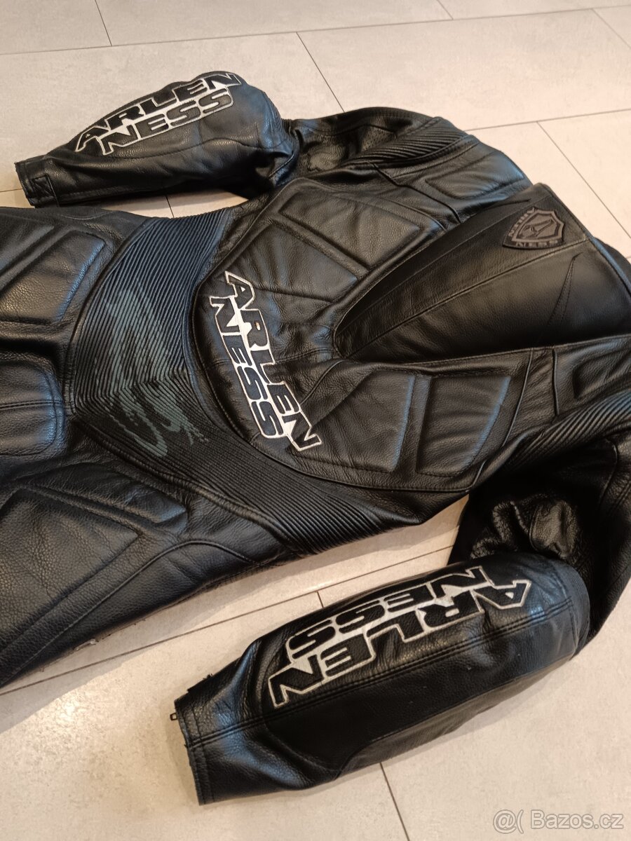 Arlen Ness Racing-Pánská kožená moto kombinéza, jednodíl - 18