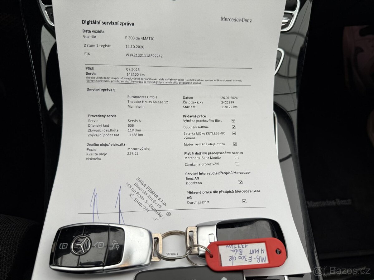 Mercedes-Benz Třídy E, 300de 9G DPH PLUG-IN 4X4 1-MAJ - 18