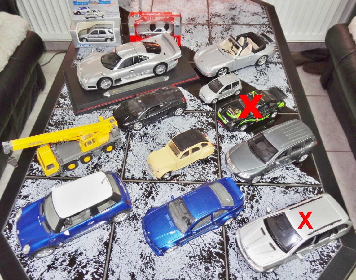 modely aut, jeřábu, WRC - 18