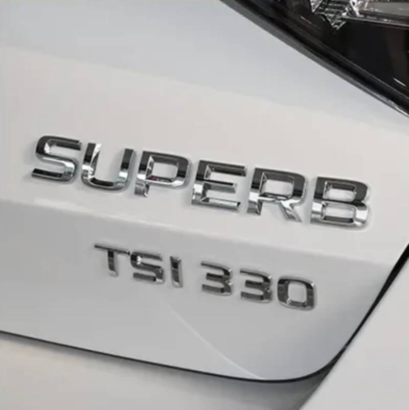 ŠKODA nápisy ČIERNE / CHROMOVE - 18