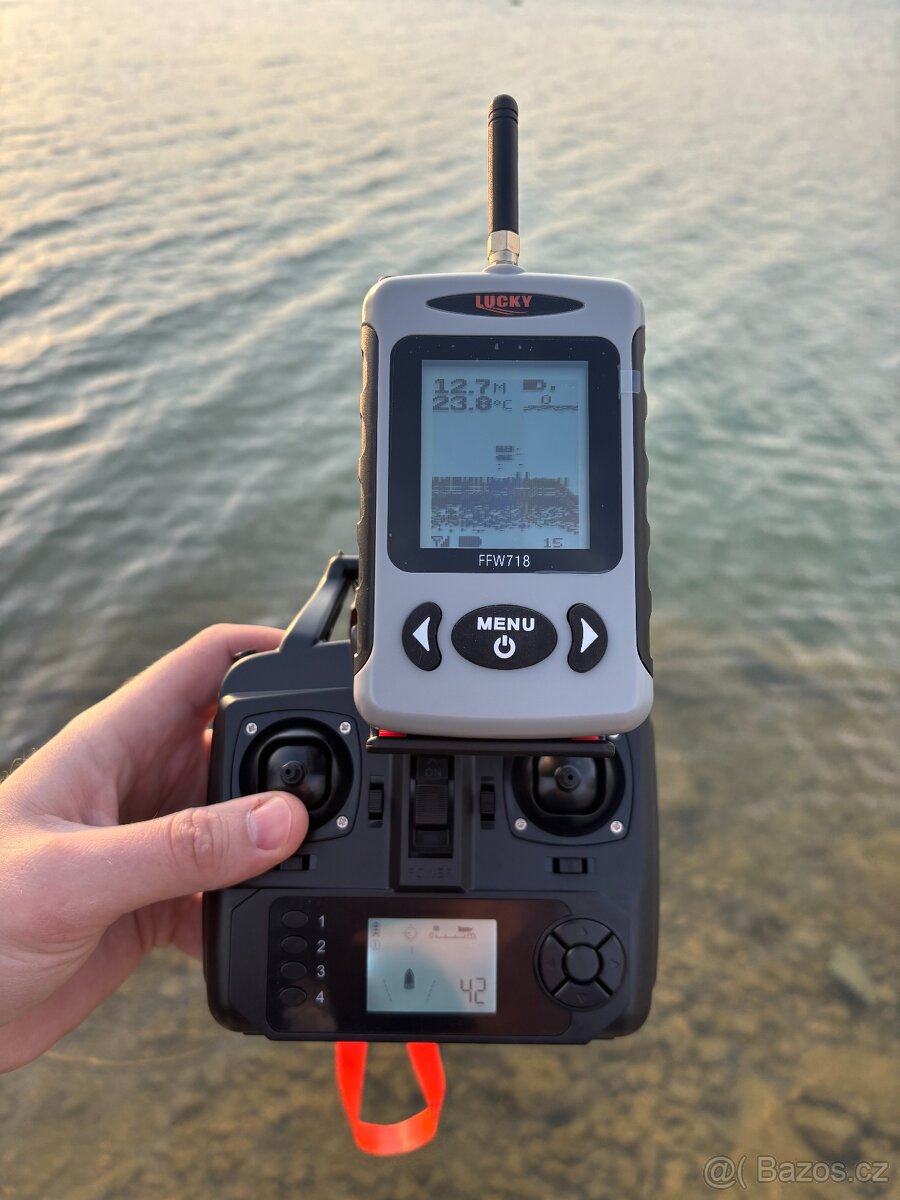 Tříkomorová ČERNÁ loďka s GPS s bater 12000mAh včetněObalu - 18