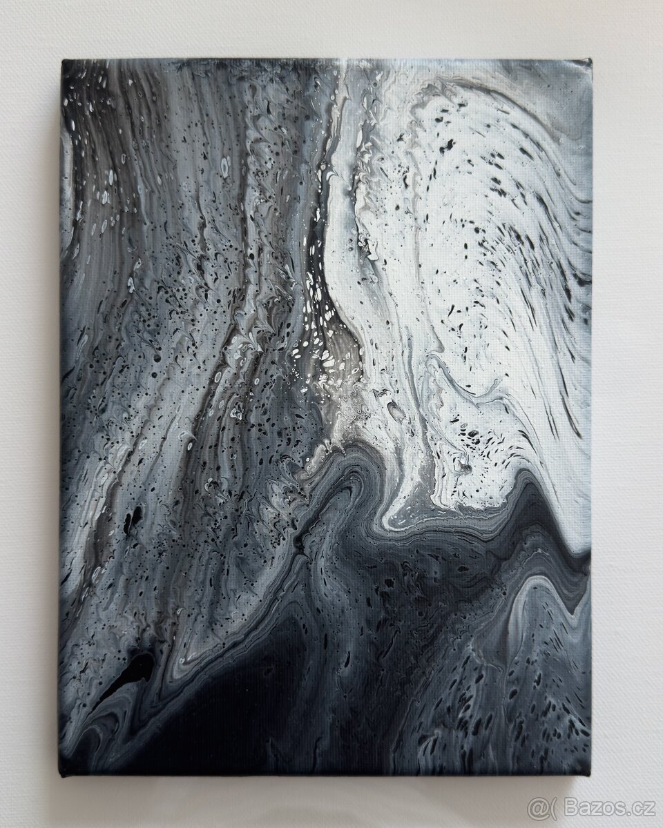 Akrylové obrazy - tekuté emoce - 18