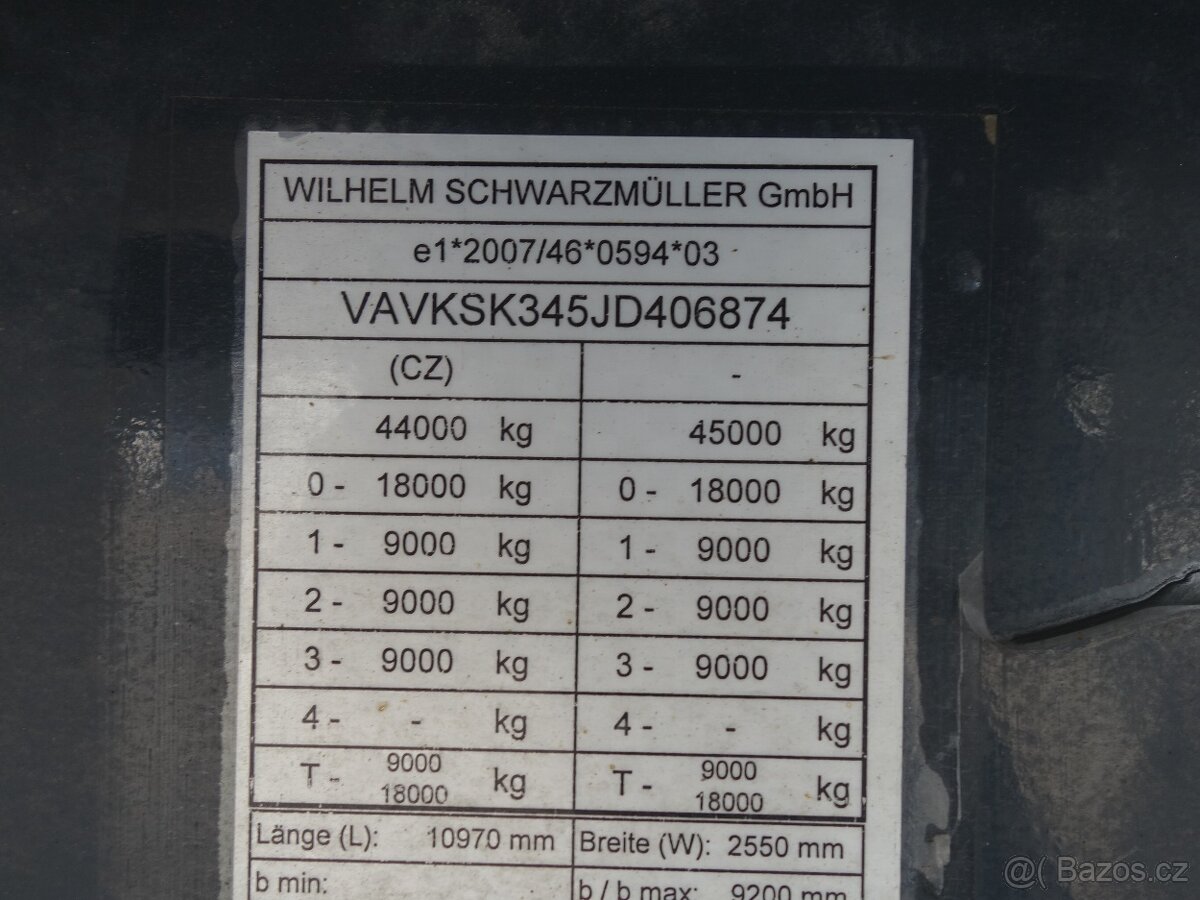 Schwarzmüller 50 cm3, Hliníková vana, 3-kombinace - 18