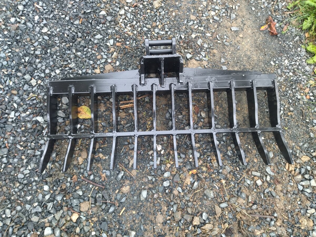 příslušenství k bagrům,trny,prosívací lžíce,hrábě - 18