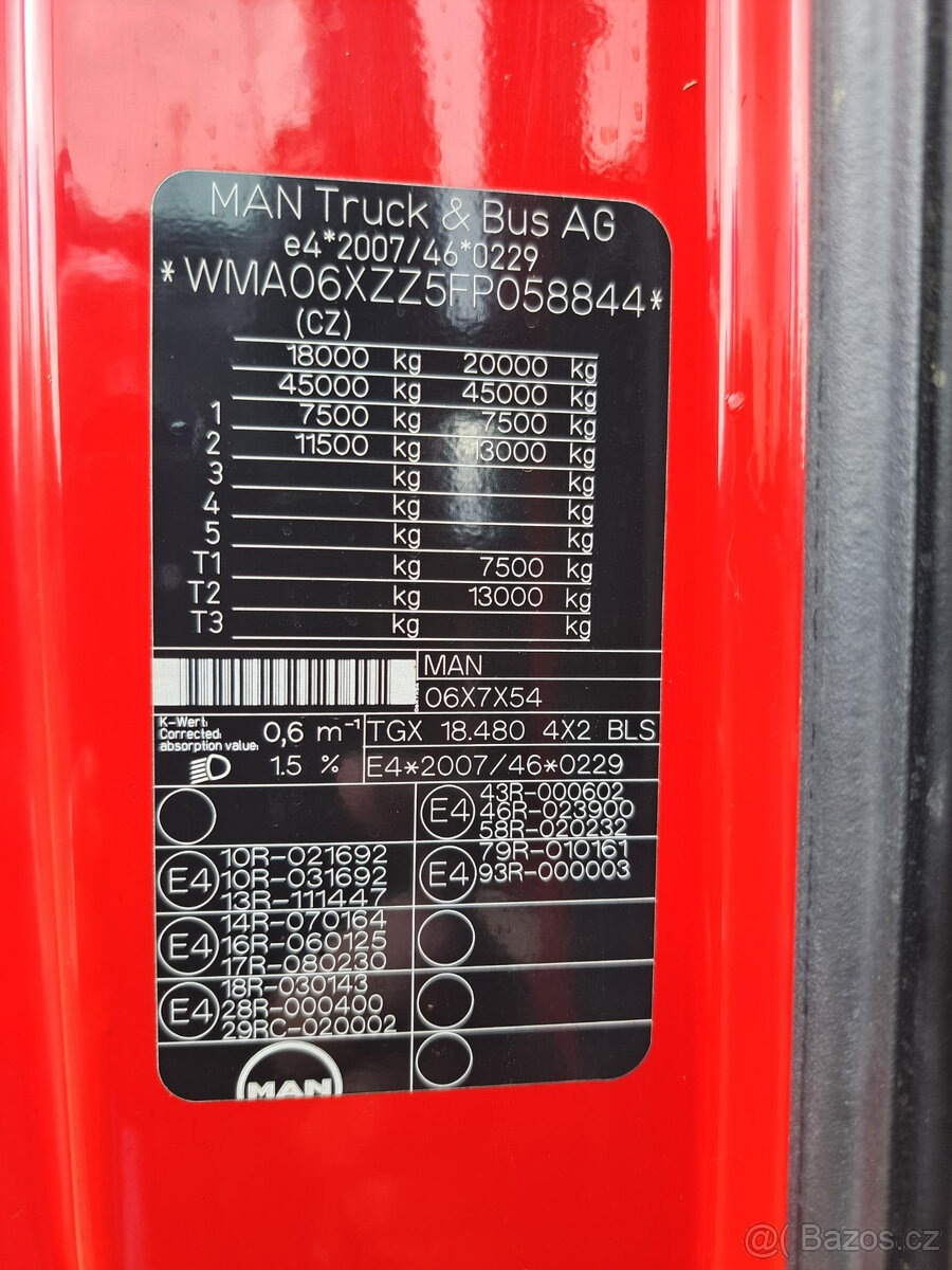 MAN TGX 18.480 tahač, hydraulika - 18