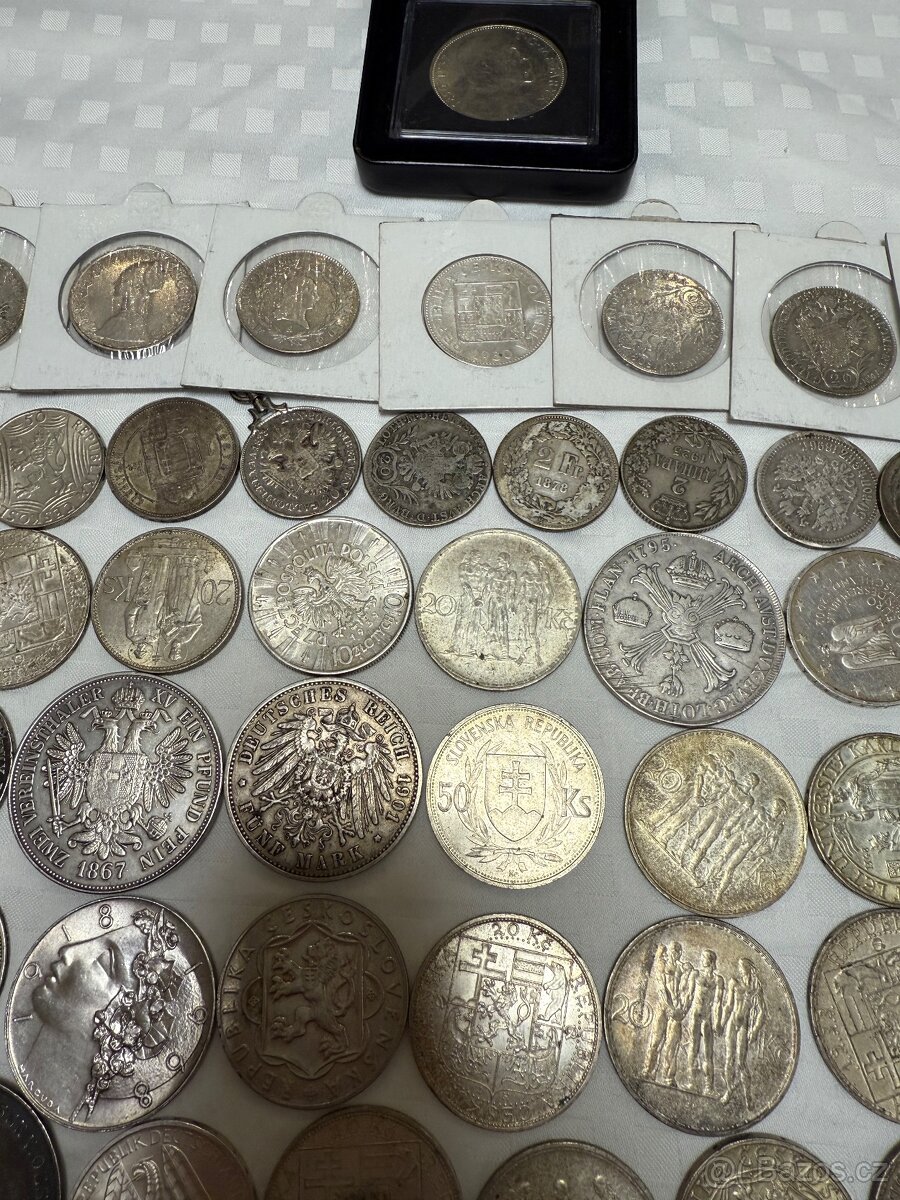 Velká sbírka stříbrných mincí - 18