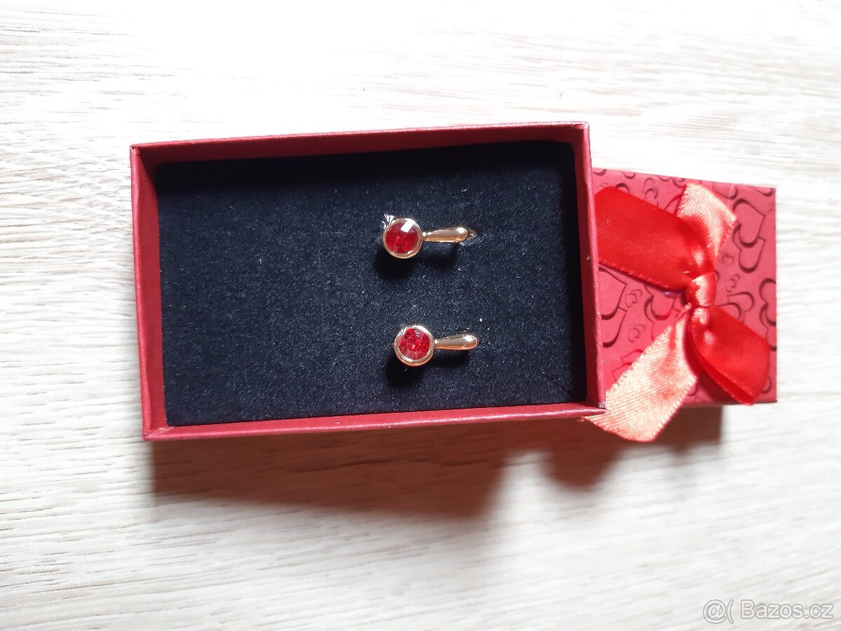 Luxusní pozlacené náušnice - 18