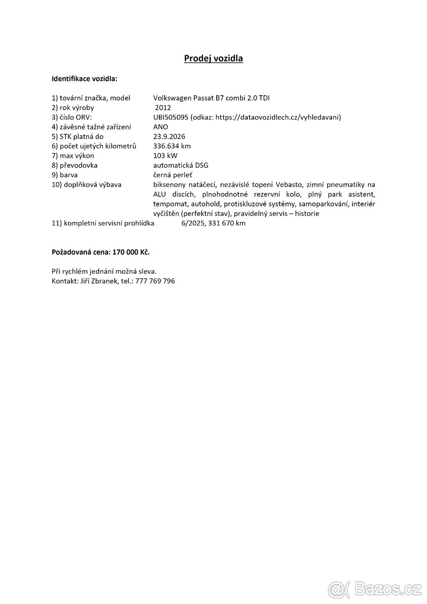 VW Passat B7 variant 2.0 TDI automat - 18