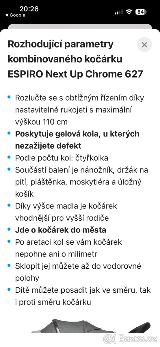 Kočárek Espiro Next Up v záruce - 18