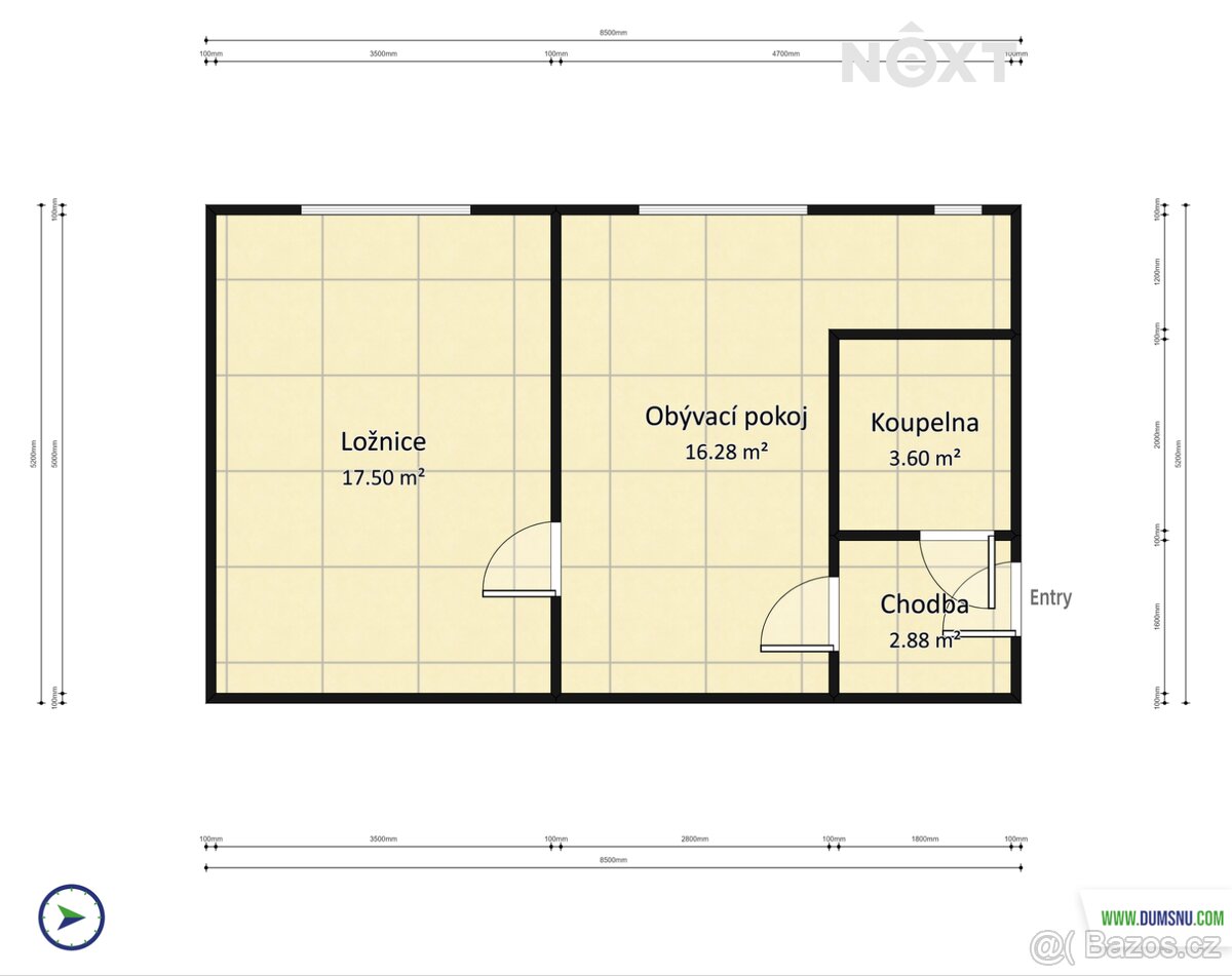 Prodej byt 2+kk, 40㎡ - 18