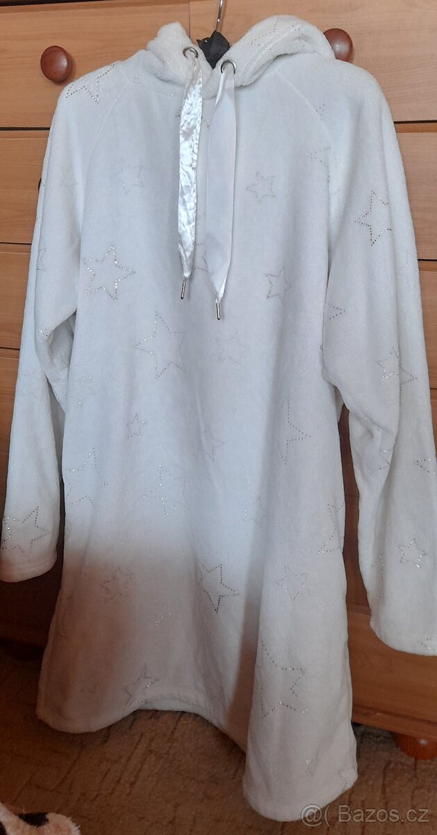 Plyšová dlouhá mikina s kapsami - 18