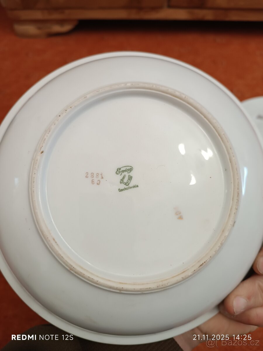 Karlovarský porcelán Epiag polévková mísa omáčník - 18