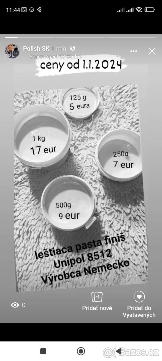 pasta na vyleštenie pasta finiš - 18