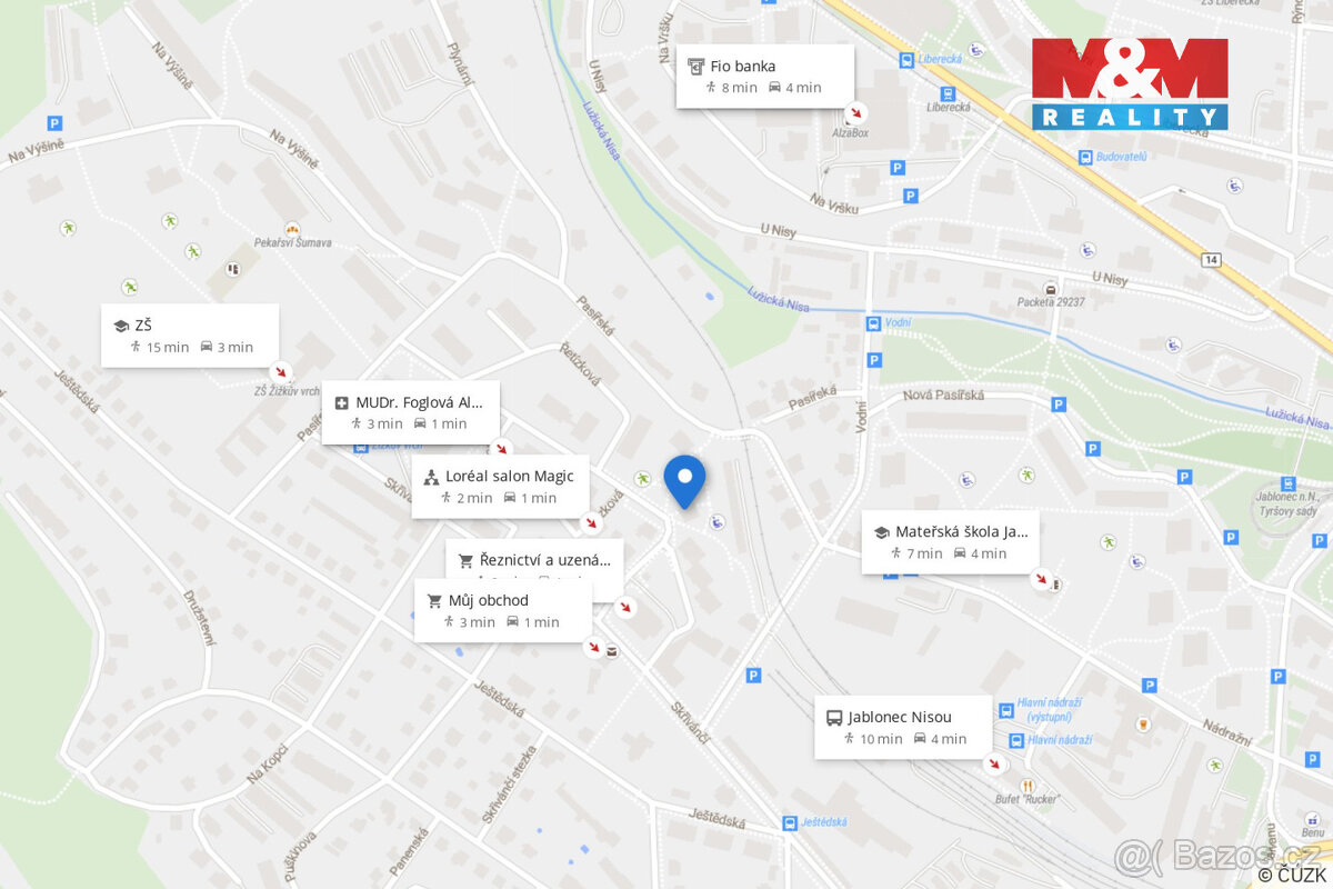 Prodej bytu 3+1, 69 m², Jablonec nad Nisou, ul. Lužická - 18