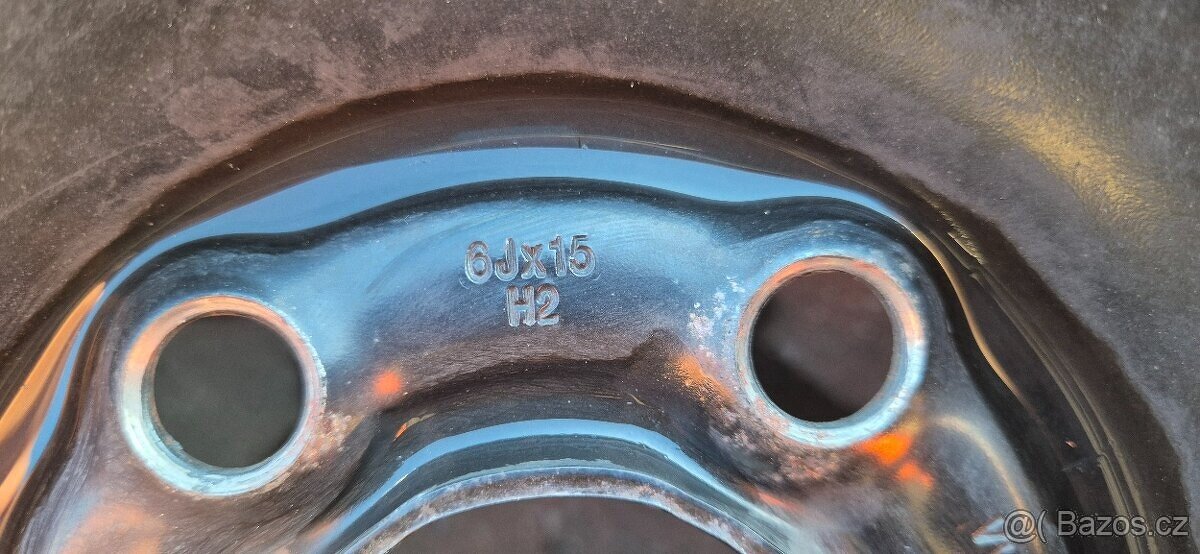 Plechové disky Škoda Fabia 2 5x100 6x15 ET43 195/55r15 letní - 18