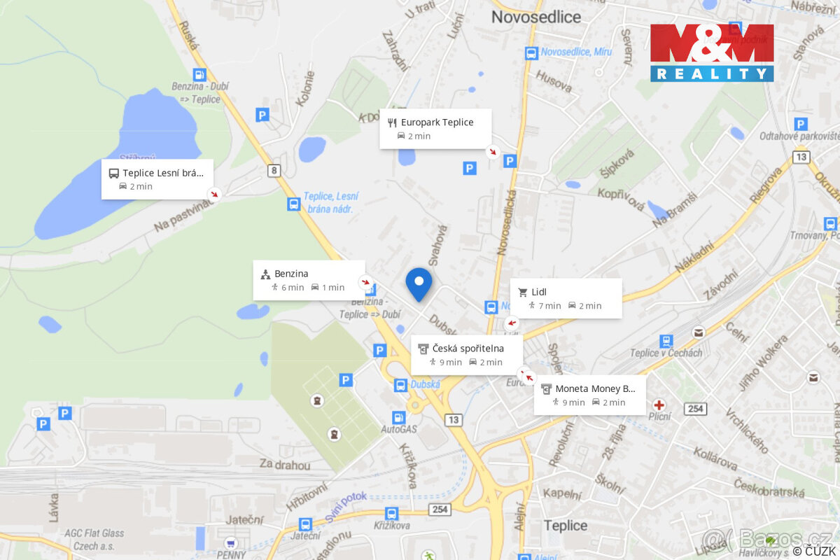 Pronájem kancelářského prostoru, 460 m², Teplice, ul. Dubská - 18